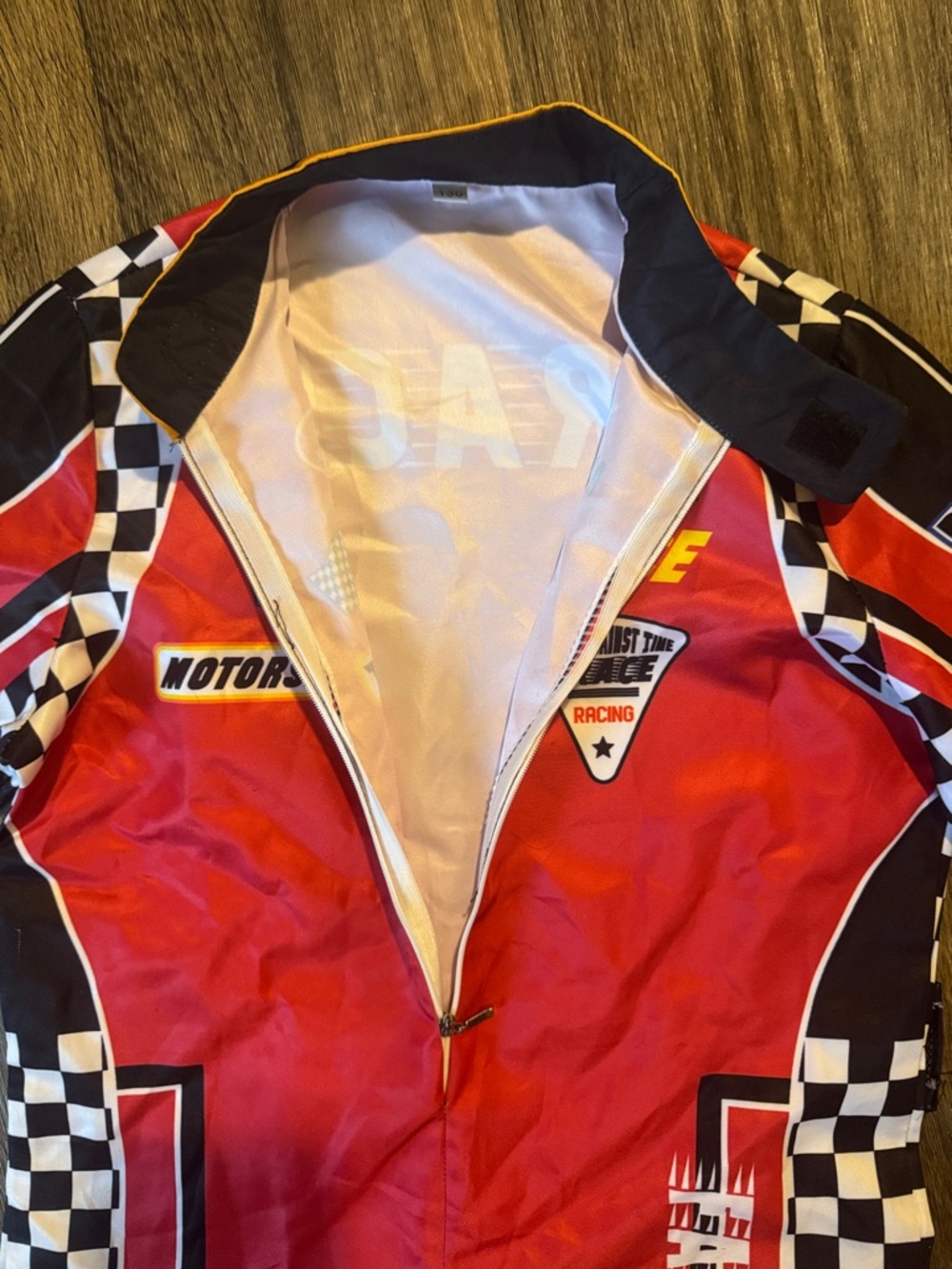 🏎️Kids Red Racing One-Piece Coverall🏎️ - Picture 2 of 5